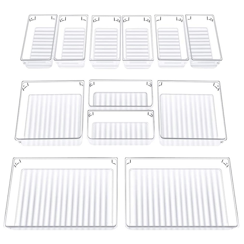 1130-ntvewr.jpg 25 PCS Clear Plastic Drawer Organizers Set