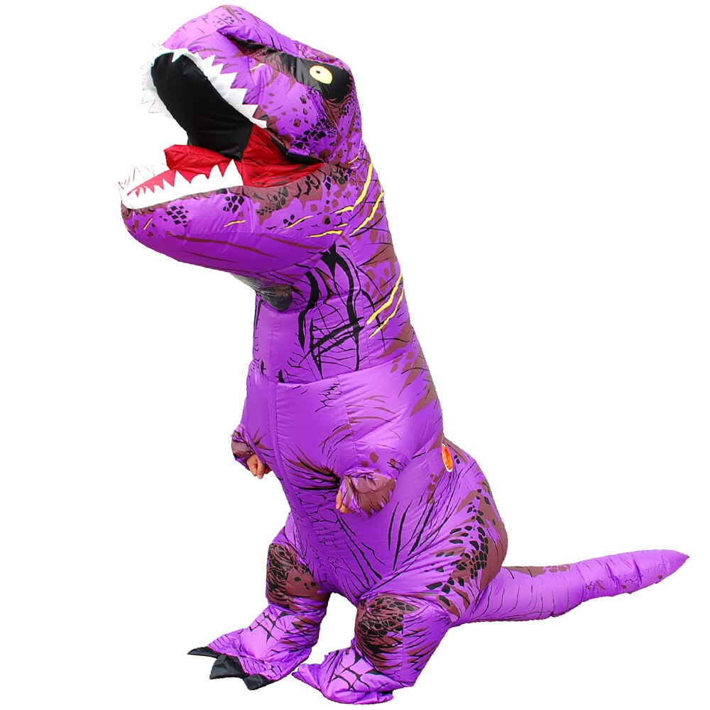 1537-akzgdg.jpg Inflatable Dinosaur Costume Jurassic Blow up Adults Kids Outfit Christmas - Image 5